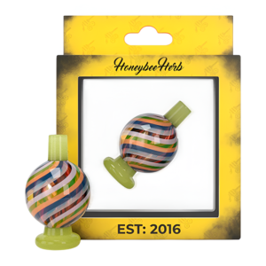 HONEYBEE HERB GLASS CARB CAP - CC-12 GREEN