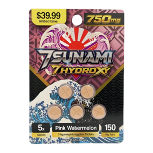 TSUNAMI 7-HYDROXY TABLETS 150MG 5CT - PINK WATERMELON