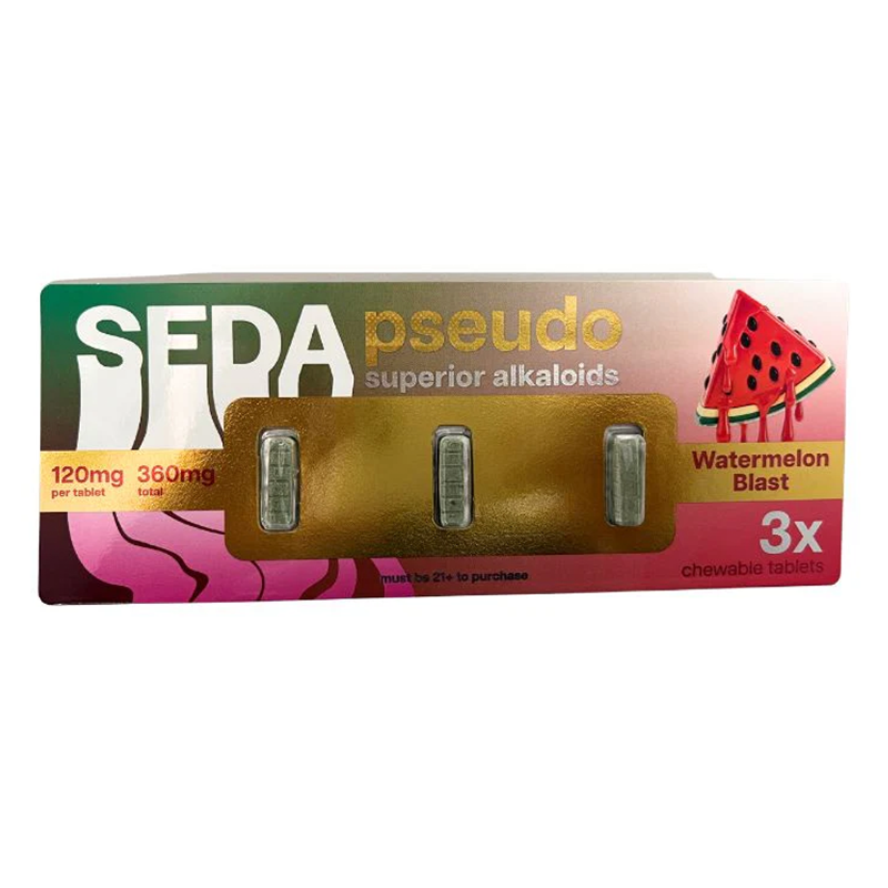 SEDA SUPERIOR ALKALOIDS PSEUDO TABLETS 120MG 3CT - WATERMELON BLAST
