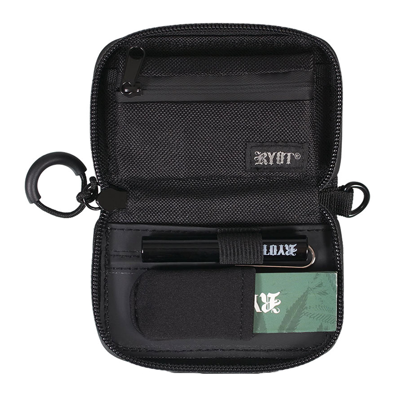 RYOT CARBON SERIES KRYPTO LOADED KIT W PAPERS & ONE HITTER - BLACK