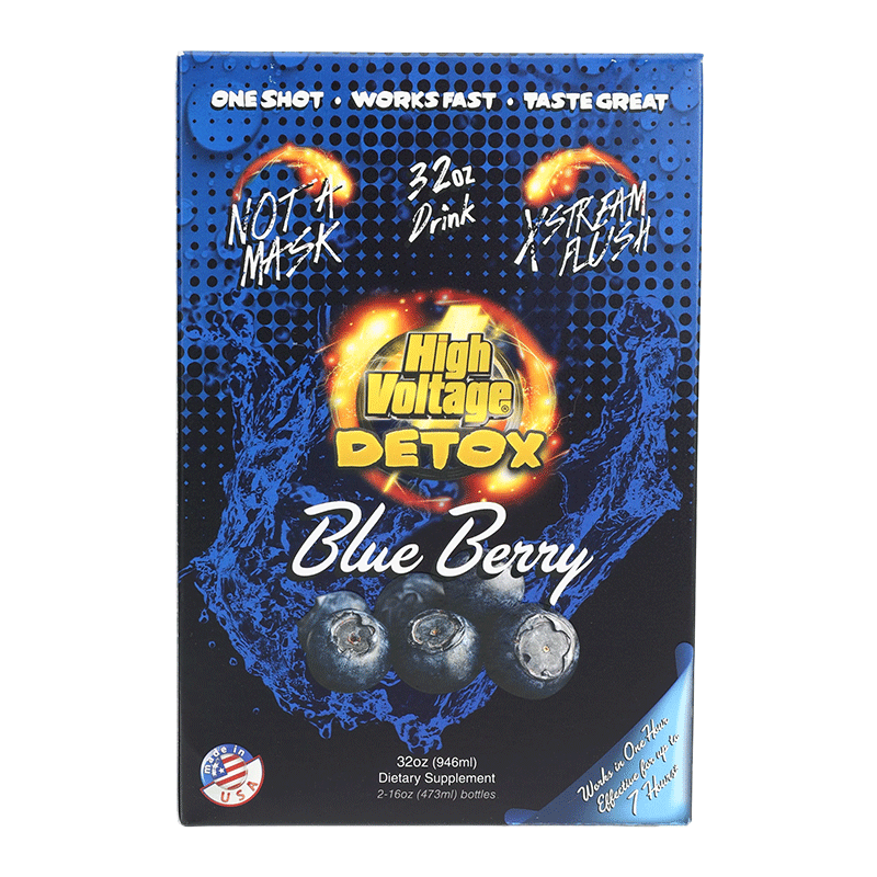 HIGH VOLTAGE DETOX 32OZ - BLUEBERRY