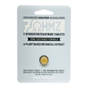 7 OHMZ ADVANCED KRATOM ALKALOIDS 7-HYDROXYMITRAGYNINE TABLETS SUSTAINED RELEASE FORMULA 28MG 1CT - UNFLAVORED