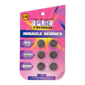 7PURE ADVANCED 7-HYDROXY TABLETS 200MG 6CT - MIRACLE BERRIES