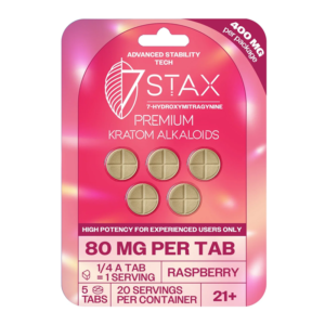 7STAX 7-HYDROXYMITRAGYNINE TABLETS 80MG 5CT