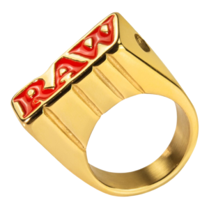 RAW GOLD LIGHTER SMOKERS RING - SIZE 11