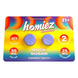HOMIEZ BOTANICALS PROPRIETARY BLEND CHEWABLE TABLETS 50MG 2CT