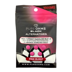 PURE OHMS BLACK ALTERNATIVES NANO TECH MIT TABLETS 200MG 5CT