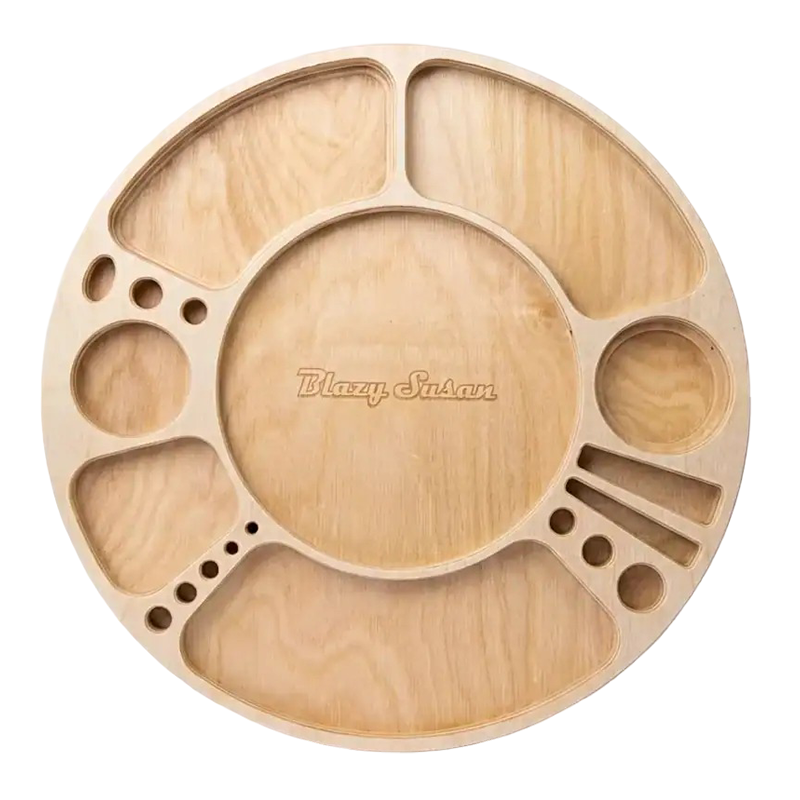 BLAZY SUSAN CUSTOM SPINNING TRAYS - CLEAR