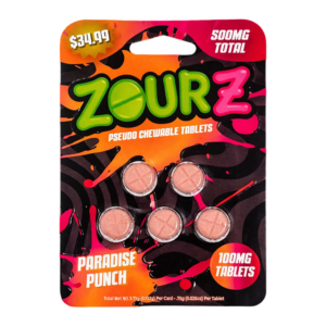 ZOURZ PSEUDO CHEWABLE TABLETS 100MG 5CT