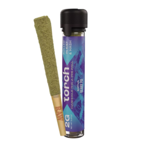 TORCH HASHHOLE PRE-ROLL 2G THC-A ROLLED IN KIEF & HASH - BERRY PIE SATIVA