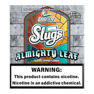 CHIEF KIEF X LOOSE LEAF SLUGS NATURAL GLASS TIPPED CONES 1CT BOX OF 16 - ALMIGHTY LEAF