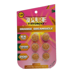 7PURE ADVANCED 7-HYDROXY TABLETS 200MG 6CT - ORANGE CREAMSICLE