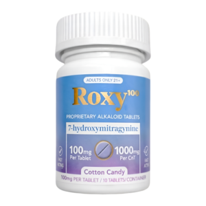 ROXY PROPRIETARY ALKALOID 7-HYDROXYMITRAGYNINE TABLETS BOTTLE 100MG 10CT