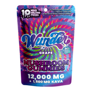 WUNDER MIND MELT BLEND MUSHROOM GUMMIES 1200MG 10CT - GRAPE