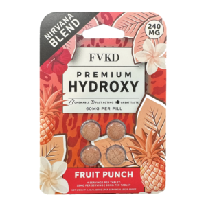 FVKD NIRVANA BLEND PREMIUM HYDROXY TABLETS 60MG 4CT - FRUIT PUNCH
