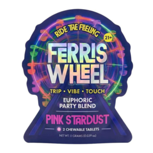 FERRIS WHEEL EUPHORIC PARTY BLEND CHEWABLE TABLETS 2CT - PINK STARDUST