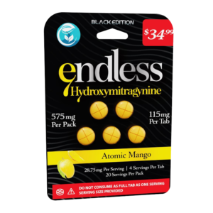 ENDLESS BLACK EDITION 7-HYDROXYMITRAGYNINE TABLETS 115MG 5CT