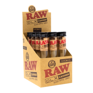 RAW GLASS TIPPED CONES DLX CANNON BOX OF 12