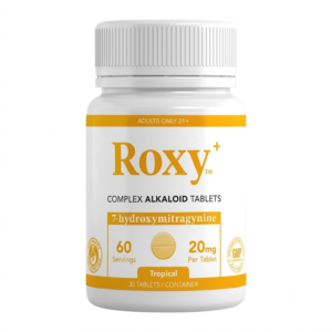 ROXY COMPLEX ALKALOID 7-HYDROXYMITRAGYNINE TABLETS BOTTLE 20MG 30CT