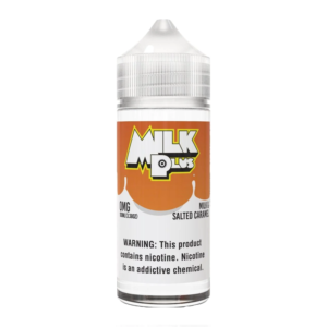 MILK PLUS E-LIQUID 100ML 0MG - MILK & SALTED CARAMEL