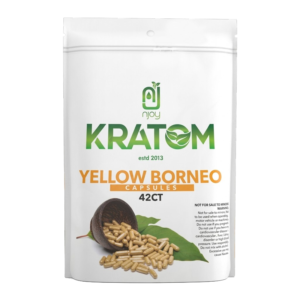 NJOY'S KRATOM CAPSULES 42CT - YELLOW BORNEO