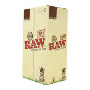 RAW ROLLING PAPERS BOX KING SIZE ORGANIC - 1400CT