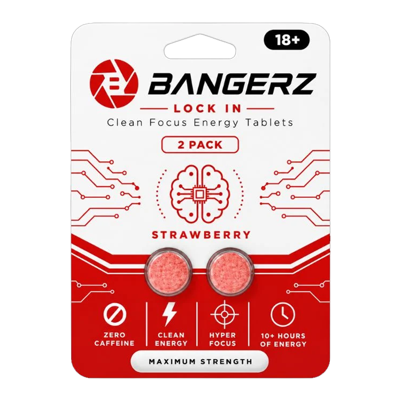 BANGERZ CLEAN FOCUS ENERGY TABLETS 2CT
