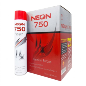NEON BUTANE GAS - 750ML 11X PREMIUM RED